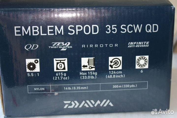 Катушка Daiwa Emblem Spod 35 SCW QD