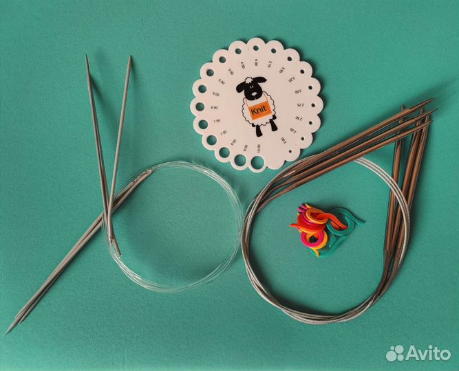 Спицы вязальные 6шт., набор