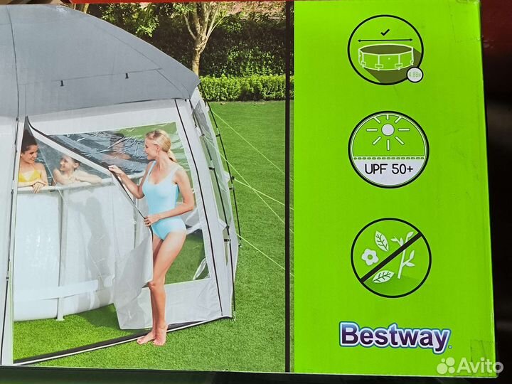Шатер-купол для бассейнов 6*6*2.95м Bestway 58612