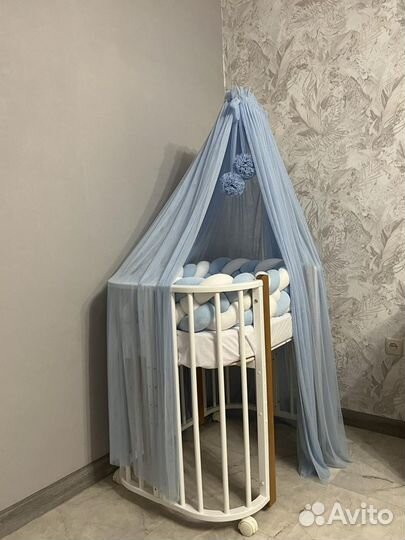 Детская кроватка круглая бу