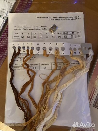 Остатки от наборов для вышивки «Золотое руно»