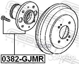 Ступица в сборе задняя honda jazz 08- 0382-gjmr