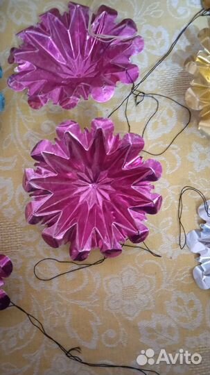 Ёлочные игрушки из фольги. СССР