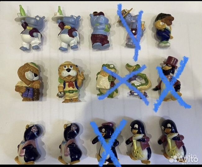 Киндер.Крокодилы пингвины, бегемоты,львы