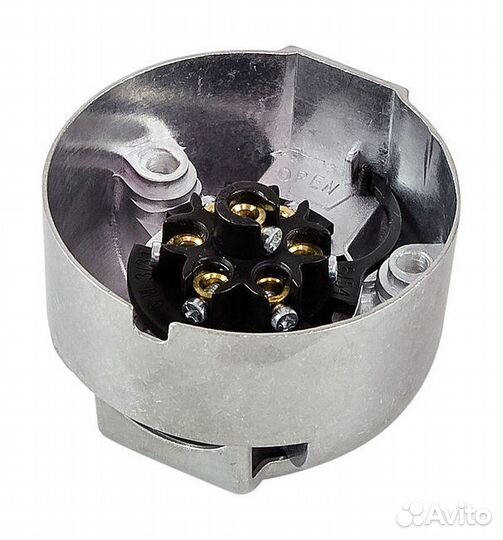 Розетка для прицепа, металлический корпус, 7 конта