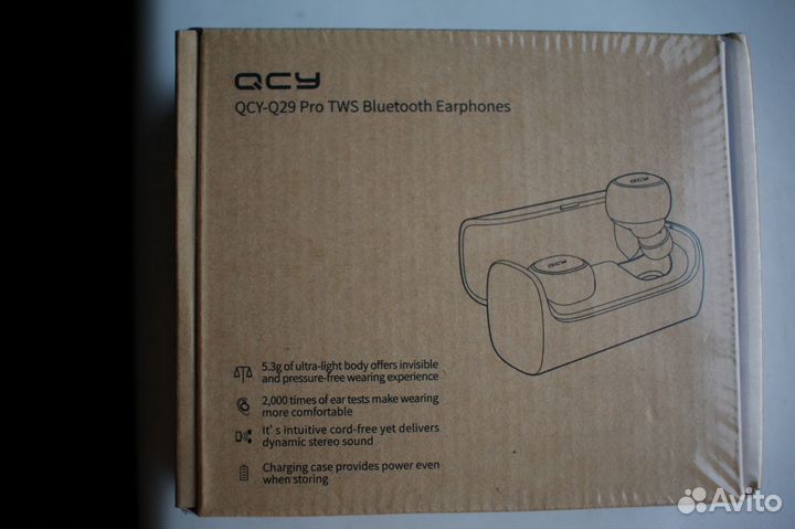 Беспроводные блютус наушники QCY Q29 Pro. Новые