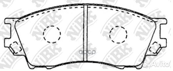Колодки тормозные mazda xedox 93- перед. PN5334
