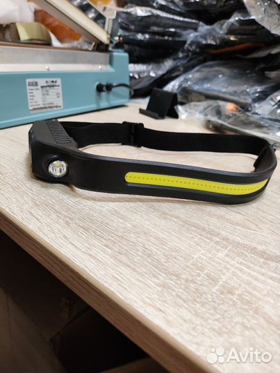 Фонарь налобный светодиодный, аккумуляторный