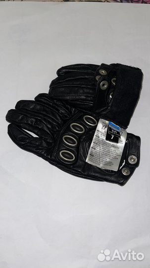 Мото перчатки кожаные