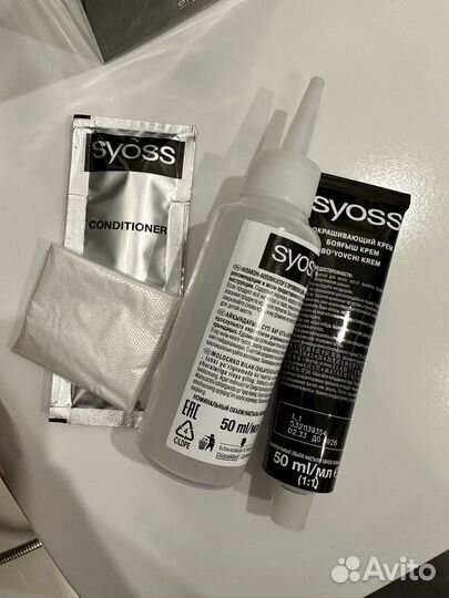 Краска для волос syoss 1.0 черный