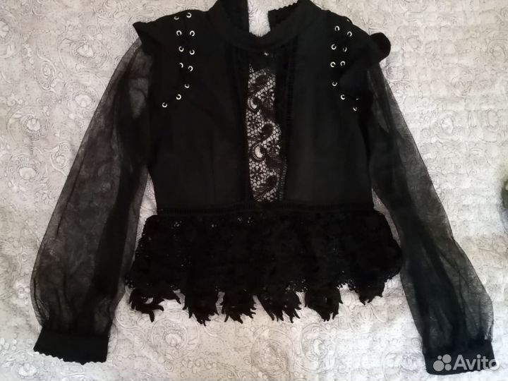 Блузка чёрная
