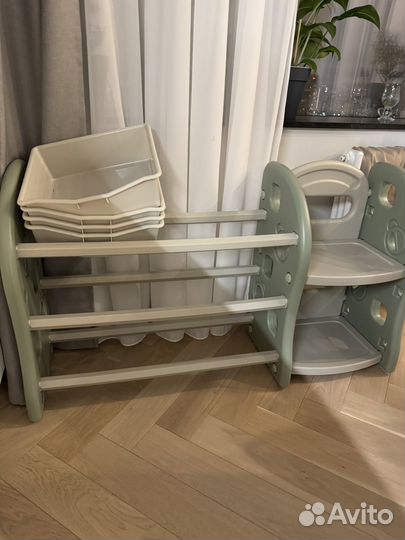 Стеллаж для игрушек пластик Pituso