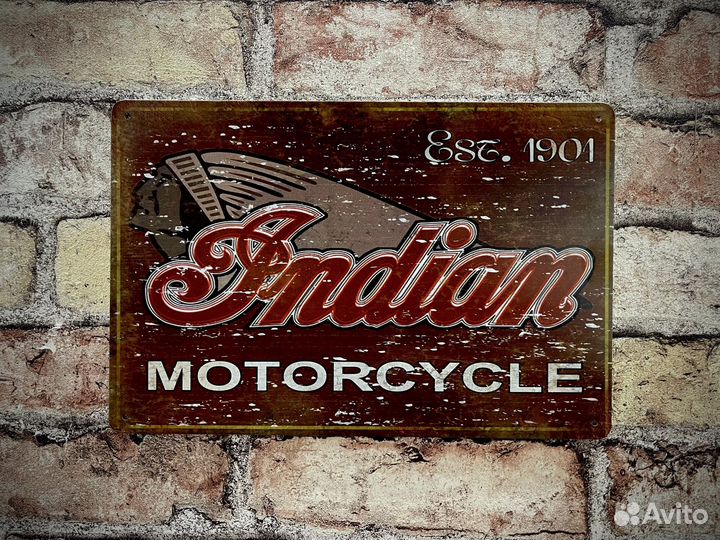 Декор Indian Motorcycle Est. 1901