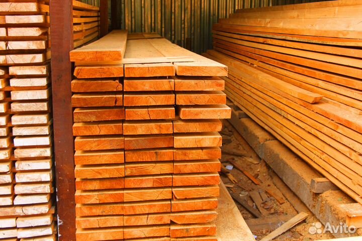 Доска обычная обрезная лиственница 40х150х6000мм