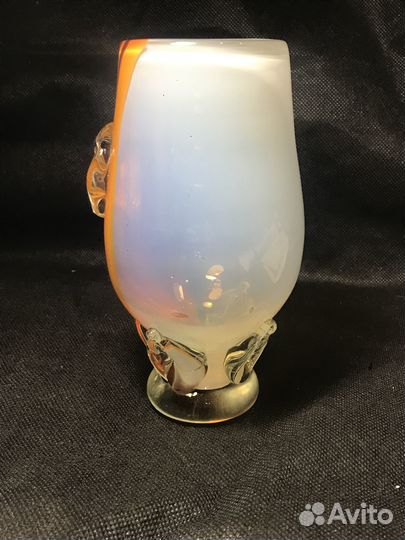Ваза цветное стекло винтаж
