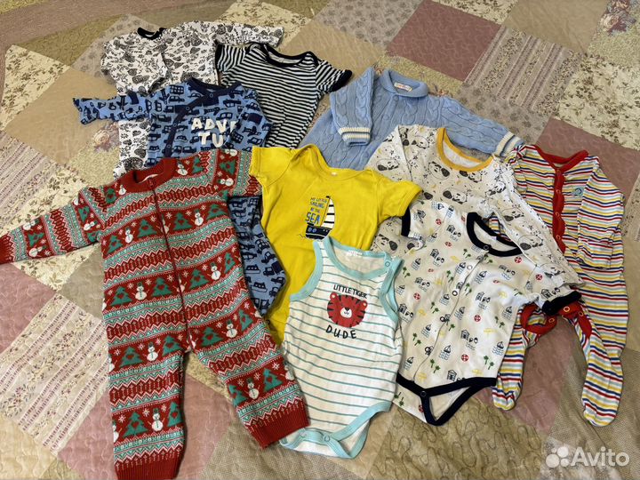 Вещи пакетом на мальчика 74 80 86
