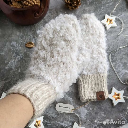 Варежки букле