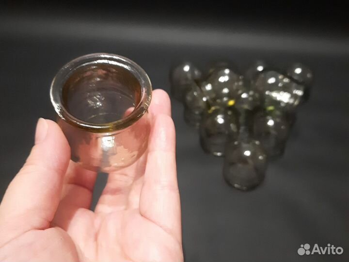 Медицинские банки стеклянные СССР 13шт