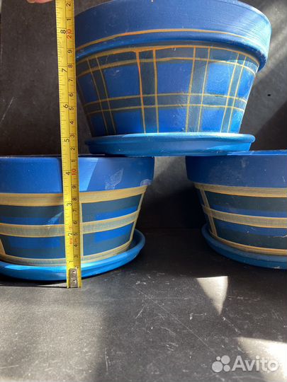 Цветочные горшки глиняные