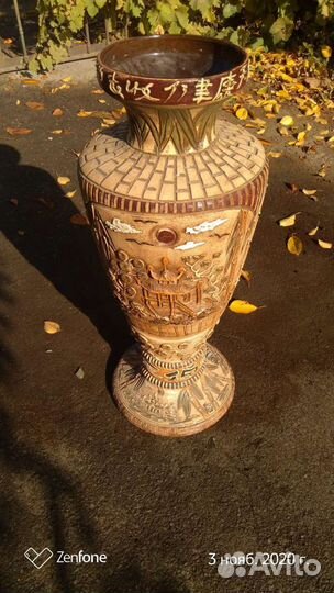 Напольная ваза ручной работы,керамическая