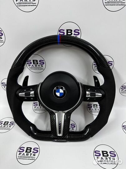 Руль бмв F20 F30 F32 X4 X5 X6 Карбон Алькантара