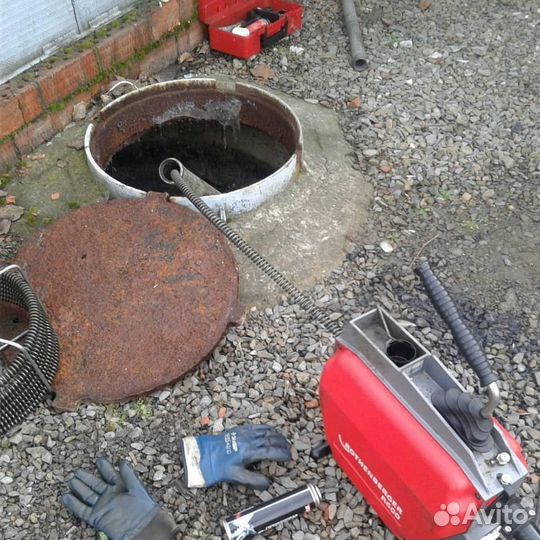 Устранение засора Прочистка канализации