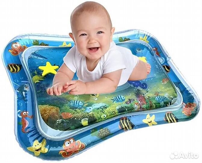Развивающий Водный Коврик 60х50х8 см для детей Bab