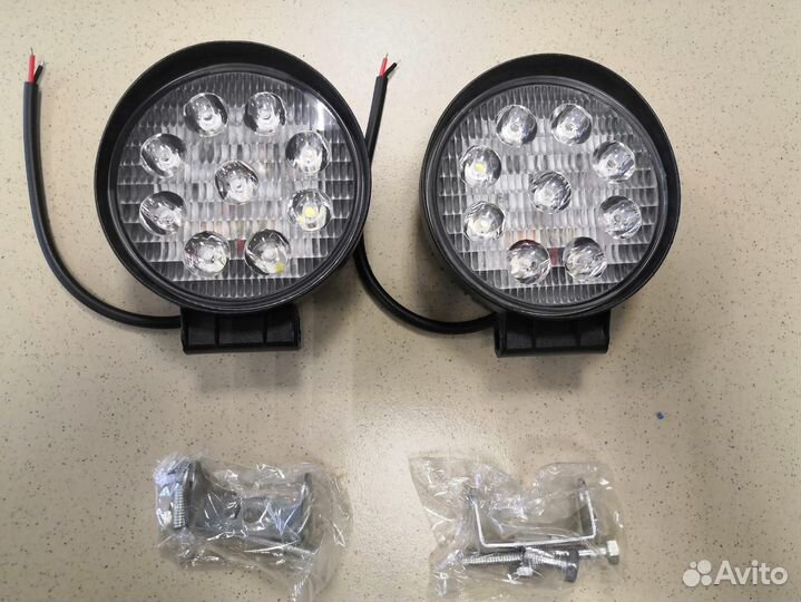 Фары светодиодные 27W комплект