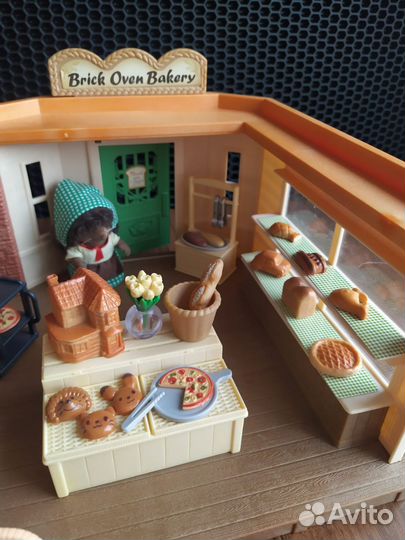 Sylvanian Families пекарня, доставщик пиццы, ежики