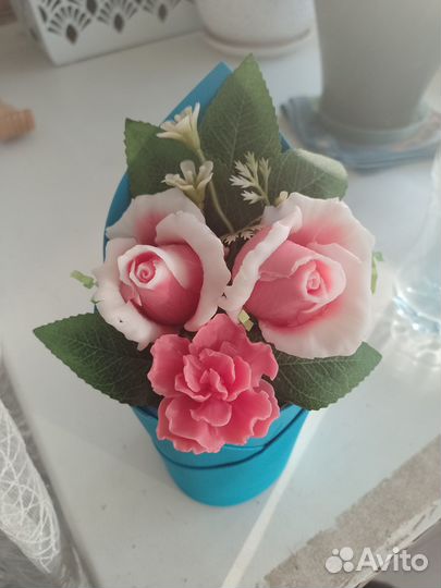 Мыльные цветы букет