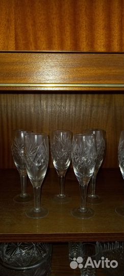 Хрусталь Стаканы Рюмки Фужеры Ваза