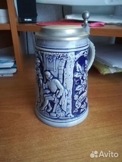 Пивная кружка с крышкой Германия