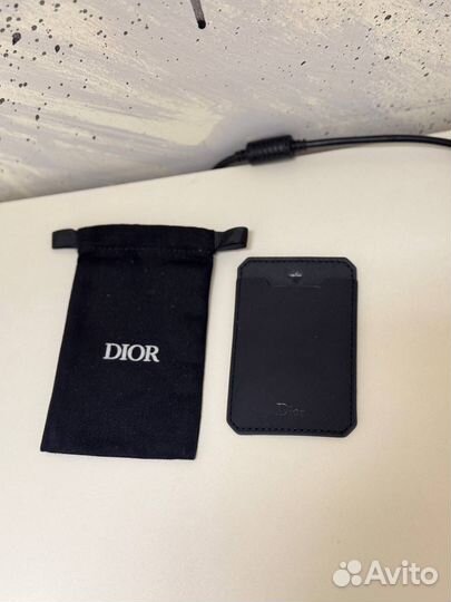 Кардхолдер Dior Black Logo phone Оригинал