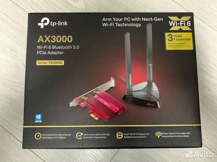Адаптер WiFi + Bluetooth TP-link Archer TX3000E