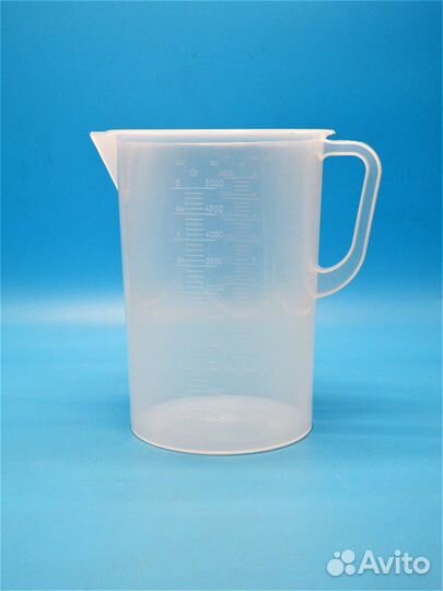Мерный стакан пластиковый 5000 мл с ручкой