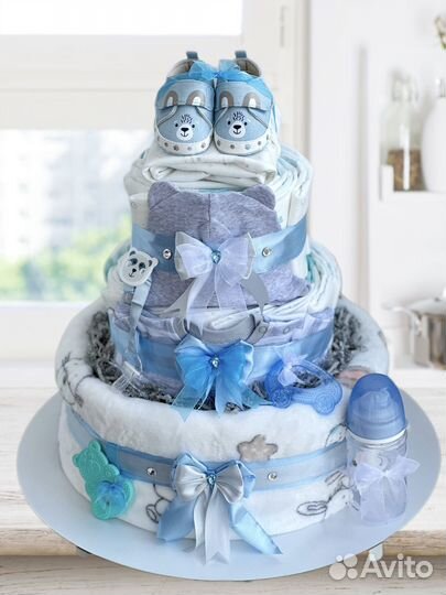 Торт из памперсов на рождение ребенка