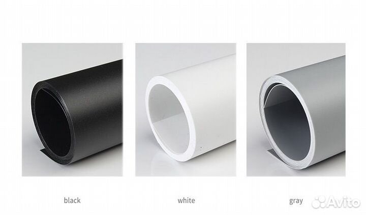 Фотофон Виниловый 120*200 см Чёрный Матовый