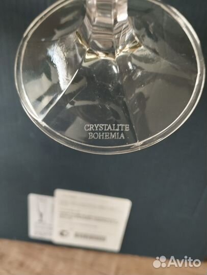 Новые бокалы для шампанского Bohemia Crystal, 6шт