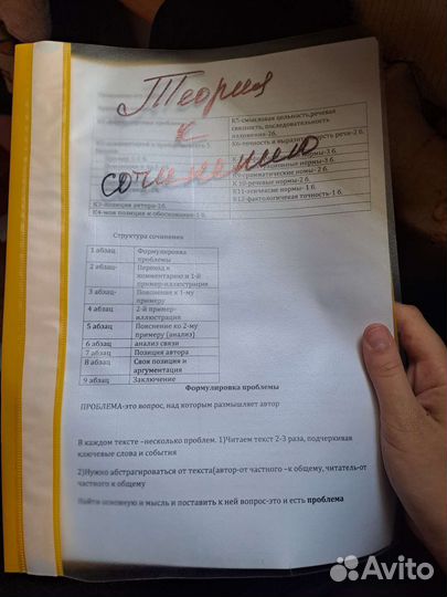 Теория к сочинению егэ
