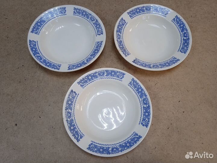 Три суповые тарелки СССР зик одним лотом