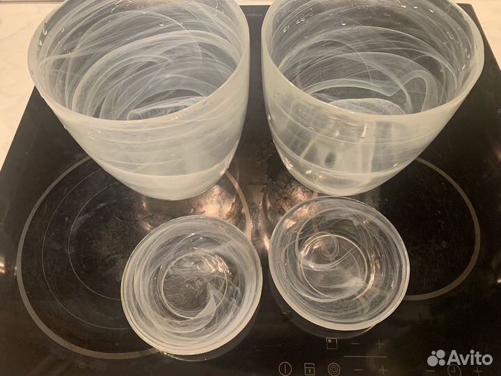 Горшок для орхидеи стеклянный 2 шт