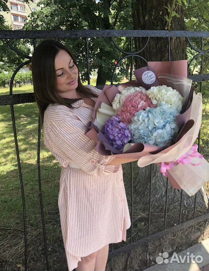 Гортензия.Букеты из гортензий. Доставка