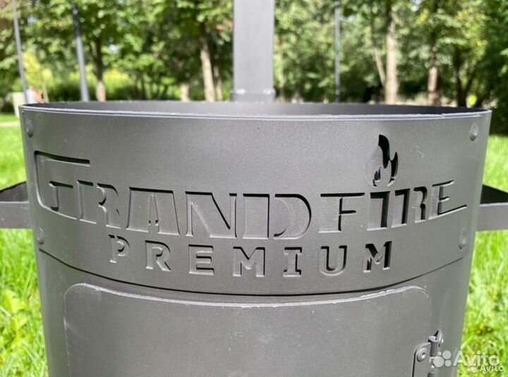 Казан 10 литров +печь с дверцей Grand Fire Premium