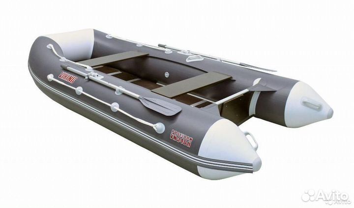 Лодка пвх Посейдон Викинг-320 Н серый/белый