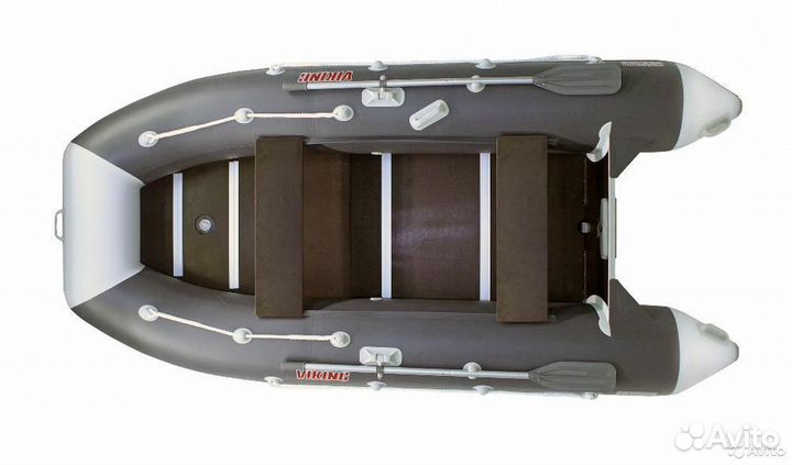 Лодка пвх Посейдон Викинг-320 Н серый/белый