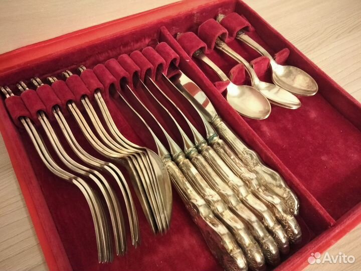 Набор столовых приборов Серебряная роза СССР