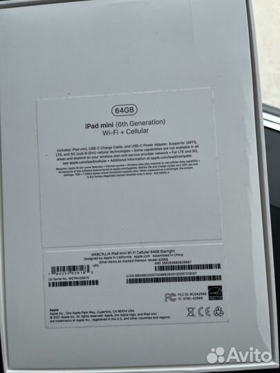 Apple iPad mini 6 64gb LTE