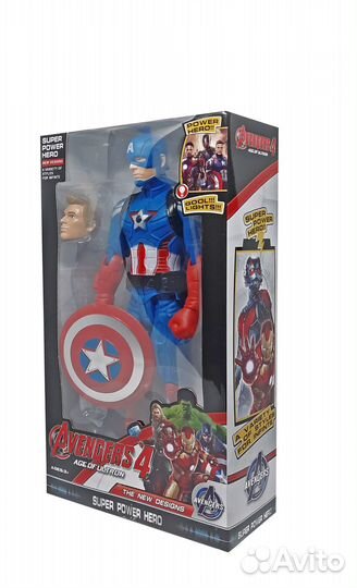 Супергерой Капитан Америка из фильма Мстители