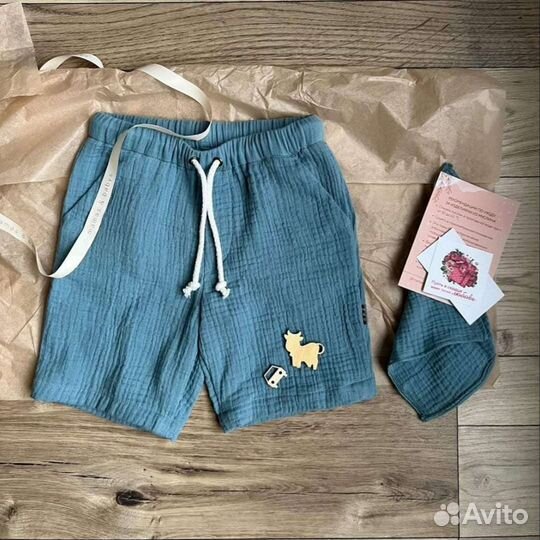 Муслиновые шорты на мальчика новые