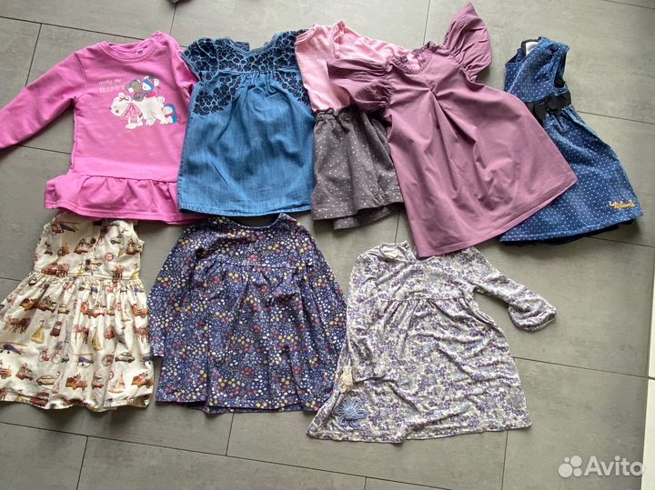 Пакет фирменных вещей для девочки 86 92